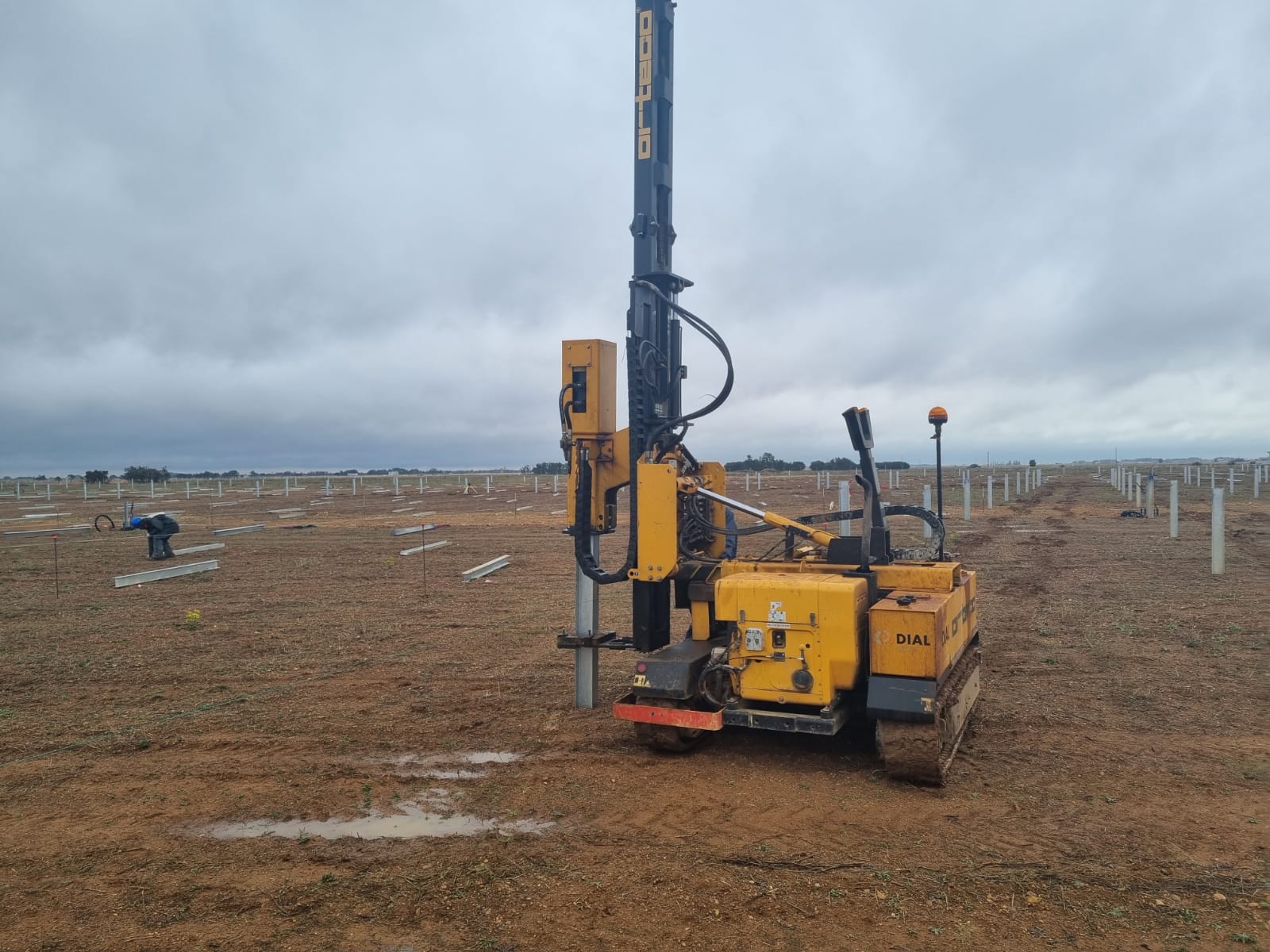 ORTECO pile-driving equipment supporting solar PV construction in Africa